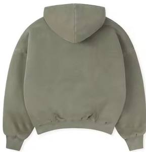 100% coton léger pull à capuche pour hommes meilleure qualité séchage rapide et respirant ensemble solide pour les survêtements d'hiver - Product Image 2