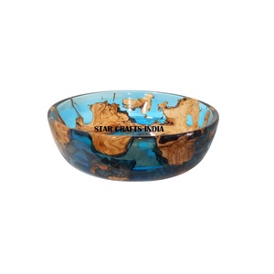Wholesale High Quality Table Decoration Wooden Resin Bowl Customized Bowl <b>Chocolate</b> Wood Modern Sustainable - Product Image 1