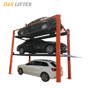 3 Sistema de apilamiento de automóviles altos Espacio de estacionamiento 4 Poste Elevador de estacionamiento de 3 niveles - Product Image 6
