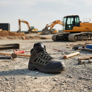 Botas de Seguridad Danube S3 SRC EN20345 con Forro de Cuero y Textil en Negro/Marrón, Talla 39 - Product Image 3