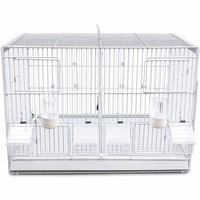 Cage à oiseaux pliable en métal, cadre métallique peu encombrant, fermeture à clipser, plateau extractible pour perroquets de petite race, capacité 50 lb