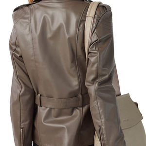 แจ็คเก็ตหนังวัวแท้คุณภาพพรีเมียมทันสมัยสั่งตัดได้สำหรับผู้หญิงไซส์พลัส ปี 2026 - Product Image 6