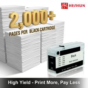 Cartucho de Tinta Recargable HESHUN 952XL/953XL/954XL/955XL con Chip ARC, Repuesto <span class=keywords><strong>para</strong></span> <span class=keywords><strong>HP</strong></span> OfficeJet 953 <span class=keywords><strong>954</strong></span> 955 952 XL - Product Image 4