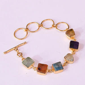 Very Nice Locking Natural Metal Brass 8To12MM Approx Vintage IGI Certified <b>Bracelet</b> Fashion Jewelry Anniversary Gift Wife - Product Image 3