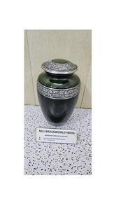 Urne funéraire gravée de haute qualité, très vendue, pour cendres humaines, en métal, artisanat américain, décoration d'intérieur, 220 pouces cubes - Product Image 2