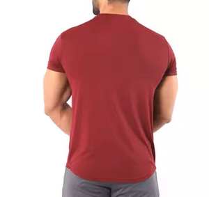 T-shirt uni de haute qualité pour hommes T-shirt tricoté de haute qualité pour hommes T-shirts OEM pour la vente en gros Nouvelle arrivée - Product Image 2