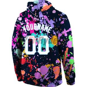 Sweat à capuche sportif personnalisé de haute qualité avec logo, écologique, grande taille, séchage rapide, respirant, impression par sublimation - Product Image 2