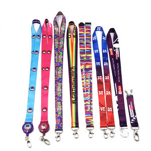 Longes en tissu personnalisées Lanyard scolaire Porte-carte d'identité Lanyard à deux clips pour chiens avec échappée de sécurité - Product Image 6