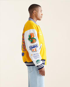 Veste de baseball en denim streetwear personnalisée pour hommes - Grandes tailles, couleurs et logo personnalisés, style urbain - Product Image 6