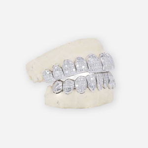 Hiphop-dientes de diamante Natural para Grillz, hiphop personalizado con parte superior 4 inferior, 4 VVS - Product Image 3