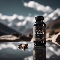 Capsules de poudre de Shilajit de l'Himalaya séchées naturellement, 100% pure acide fulvique naturel, compléments alimentaires à base de plantes, soutien immunitaire pour adultes, 30 gélules