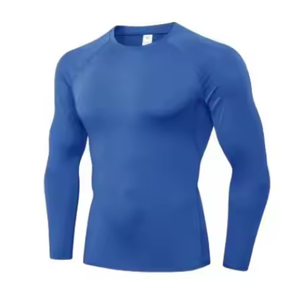 Meilleure qualité plaine mma à manches longues rush guard pour hommes hiver élégant fitness Compression hommes Rash Guard personnalisé votre logo - Product Image 4