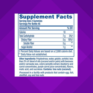 Fournisseur direct d'usine, complément alimentaire en gommes à base de fibres naturelles, 5 g de fibres solubles par portion, certifié GMP, santé digestive pour adultes - Product Image 6