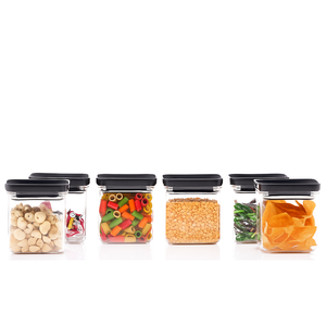 500ml kín đẩy nắp container BPA miễn phí Stackable lưu trữ thực phẩm Jar rò rỉ bằng chứng khô hàng hóa tổ chức rõ ràng nhựa Canister - Product Image 4