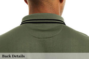 Tendance Unisexe Polo T-Shirt 220gsm Haute Qualité Tricoté Tissu Personnalisable Col Dur Anti-Rétrécissement Solide Motif Court Hommes - Product Image 3