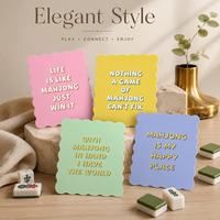 Jeu de cartes de Mahjong américain en plastique de qualité supérieure, épais, imperméable, respectueux de l'environnement, avec cartes de notation pour jeu de société