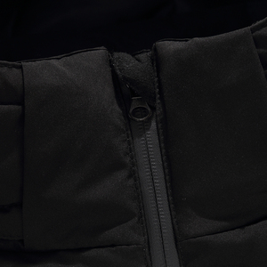 Chaqueta acolchada cálida de invierno informal para hombre, Parka de pato blanco con capucha de Color sólido, forro con cremallera y logotipo estampado, abrigos para exteriores - Product Image 5