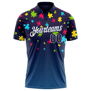 Camiseta de Golf de Diseño OEM, Tejido Sólido Transpirable, de Alto Rendimiento, Lujosa y de Alta Calidad, con Impresión por Sublimación Completa para Hombre - Product Image 4