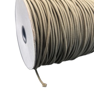 Cordon élastique rond en polyester vert olive 3 mm haute résistance coloré pour vêtements, rouleau de 150 yards, délai de livraison d'échantillon de 7 jours - Product Image 2