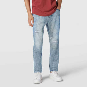 Jeans vintage déchirés pour hommes, nouveau design, grande taille, denim 100% coton, jeans tendance pour hommes - Product Image 1