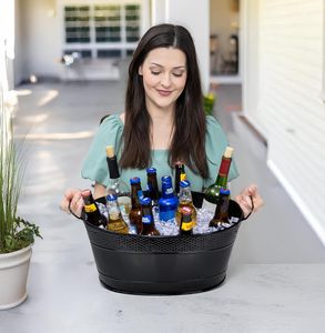 Seau à boissons pour fête en plein air, seau à glace pour barbecue, seau à boissons pour mariage, refroidisseur de boissons pour fête de vacances, refroidisseur de boissons pour fête - Product Image 3
