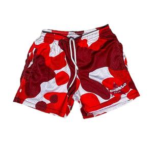 กางเกงขาสั้นตาข่ายโพลีเอสเตอร์ของผู้ชายกางเกงขาสั้นผ้ายีนส์ xs/xs สำหรับออกกำลังกายฟอกสีมีกระเป๋าโลโก้ออกแบบได้ตามต้องการฤดูร้อน - Product Image 6