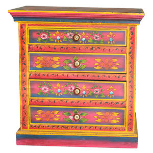 Support de nuit peint, meuble de chambre à coucher - Product Image 1