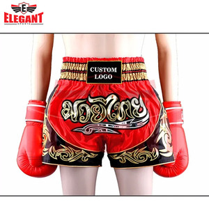 Logo personnalisé Muay Thai Boxing Shorts Kickboxing Fight Wear Short de boxe Muay Thai respirant personnalisé par Elegant Sports - Product Image 5