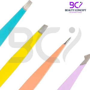 Pinzas Clásicas para Cejas de Acero Inoxidable con Punta Inclinada, Personalizadas, para Eliminar Vello Encarnado, de Alta Calidad y Duraderas para Mujer - Product Image 4