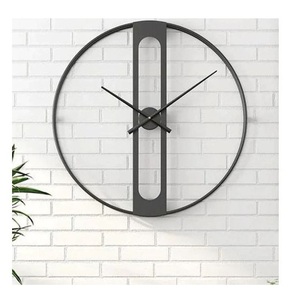 AK laiton élégant Look horloge murale de haute qualité ménage Simple salon fer décorer horloges murales produit de vente chaud - Product Image 1