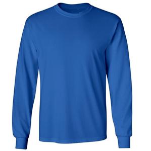 T-shirt à manches longues durable pour hommes, coupe ajustée confortable, t-shirt uni et décontracté, chemises en coton double couche à séchage rapide fabriquées au Pakistan - Product Image 4