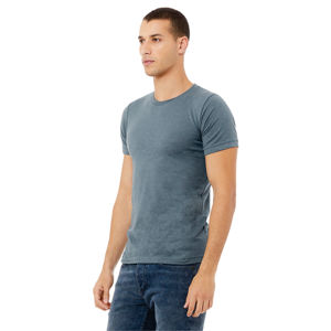 Heather Slate unisex Heather CVC Ngắn Tay Áo Tee: 52% airlume chải kỹ & Vòng quay bông, 48% poly, 32 đơn, 4.2 oz - Product Image 2