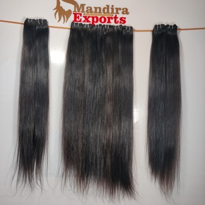 Extensions de cheveux humains bruts non traités, cheveux indiens vierges blond un donneur, faisceaux droits soyeux naturels - Product Image 3