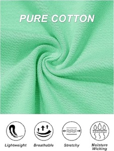 Personalizable 100% algodón menta verde Color O cuello Regular Fit señoras Camiseta de manga corta con el mejor precio de fábrica de Bangladesh - Product Image 6