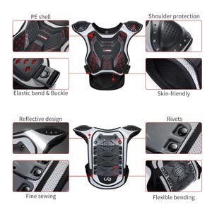 Blouson de moto avec protections homologuées CE, blouson de moto de course professionnel avec protections pour les épaules, les coudes et le dos - Product Image 2