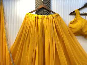 PARA ESTA PRÓXIMA TEMPORADA DE NAVARATRI NUESTRO INVERSOR DE GEORGETTE IMPRESO EXCLUSIVO CASUAL COSTADO COMPLETO LEHENGA CHOLI para DIWALI - Product Image 5