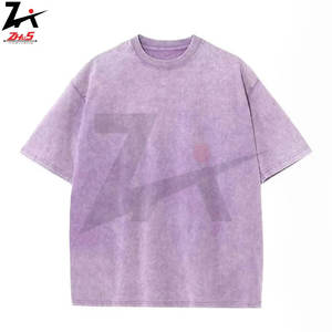 เสื้อยืดวินเทจโอเวอร์ไซส์ผู้ชายผ้าฝ้าย100% ทรงหลวมลำลองแขนสั้นสบายทนทานมีสไตล์ทอของผู้ชายทนทาน - Product Image 4