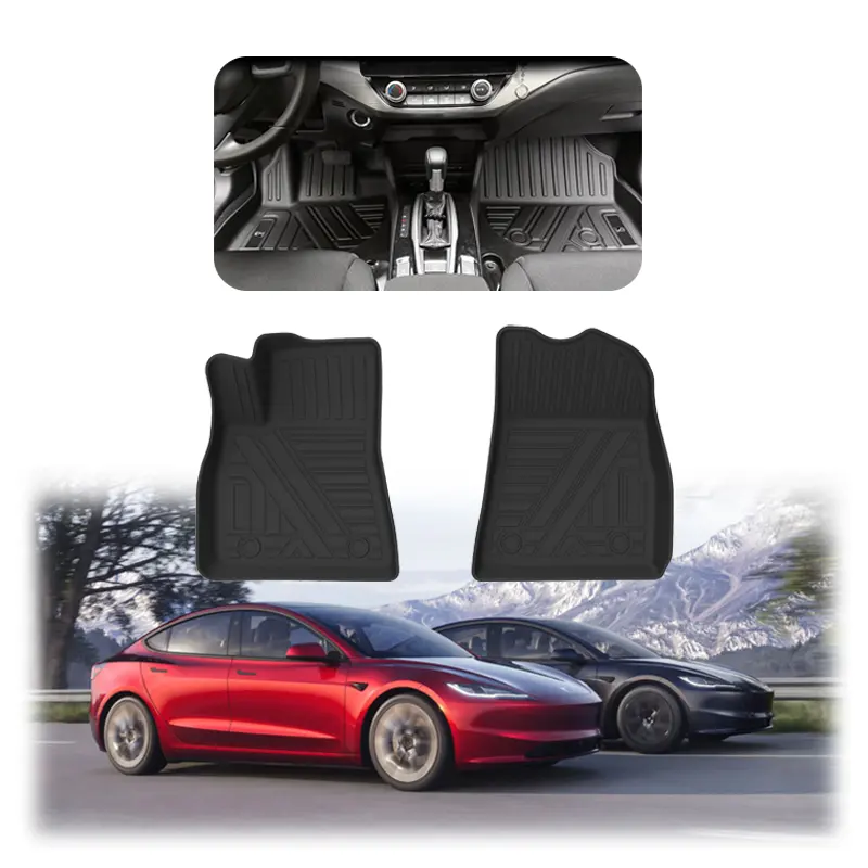 Xiangta 3D Tpe Eco-Friendly Odor-Free Car Floor Liners Mats Carpet Foot Mat for Tesla Model 3 waterproof