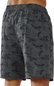 Pantalones cortos para hombre de alta calidad transpirable tela Oxford gimnasio Fitness Casual sólido impermeable entrenamiento pantalones cortos para correr cintura elástica - Product Image 2