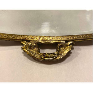 Reasonable Price Antique Finished Oval Shape Beveled Glass <b>Box</b> Metal Brass Border Custom Size For <b>Jewelry</b> Keepsake Glass <b>Box</b> - Product Image 3