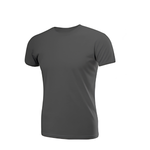 T-shirt en jersey 100 % polyester pour homme, coupe classique, col rond, extensible, respirant, séchage rapide, uni, pour la gym et le quotidien, 180 grammes, personnalisable en gros - Product Image 1