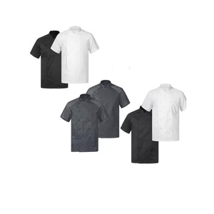 Abrigo de chef uniforme de hotel de restaurante de algodón puro superventas de calidad de exportador con logotipo personalizado - Product Image 6