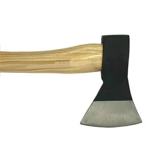 Hacha de Supervivencia para Exteriores de Acero con Alto Contenido de Carbono con Mango de Madera - Hacha Profesional para Cortar Leña y Trabajos de Carpintería - Product Image 4