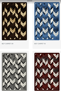 Adiva Modern Jacquard Woven Rug Set Hecho a mano con Polipropileno Yute Poliéster para el hogar Sala de estar Dormitorio 20ft Pedido Turquía - Product Image 3