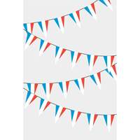 Banderoles de fête, guirlandes de drapeaux triangulaires du Luxembourg