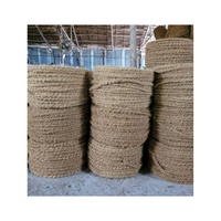 Corde de fibre de coco naturelle d'épaisseur directe d'usine corde de manille torsadée corde de chanvre pour quai d'artisanat décoratif