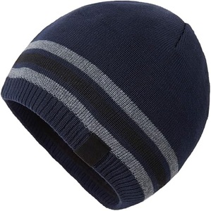 Fashion Stripes Beanie for Winter Warmer Knitted Skull <b>Cap</b> Unisex Stretch Soft Acrylic Outdoor Beanies for <b>Men</b> and Women - Product Image 1