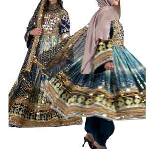 FABRICANTS PROFESSIONNELS ROBES AFGHANES DE QUALITÉ SUPÉRIEURE POUR FEMMES FAITES MAIN TRIBALES VINTAGE EN DENTELLE LONGUEUR SOL ÉCOLOGIQUES EN SOLDES - Product Image 1