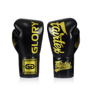Fabricant OEM Vente en gros Cuir véritable Rembourrage souple Gants de boxe Lacés Poignet Compétition Gants de combat Paire - Product Image 5