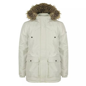 Parka à capuche enduite pour homme, haute isolation thermique, imperméable, écologique, options de logo personnalisé sur le devant, pour l'hiver - Product Image 1